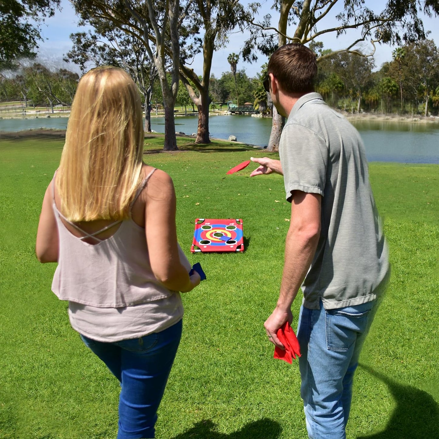 Set Cornhole 3x2pies Portátil con Bolsas