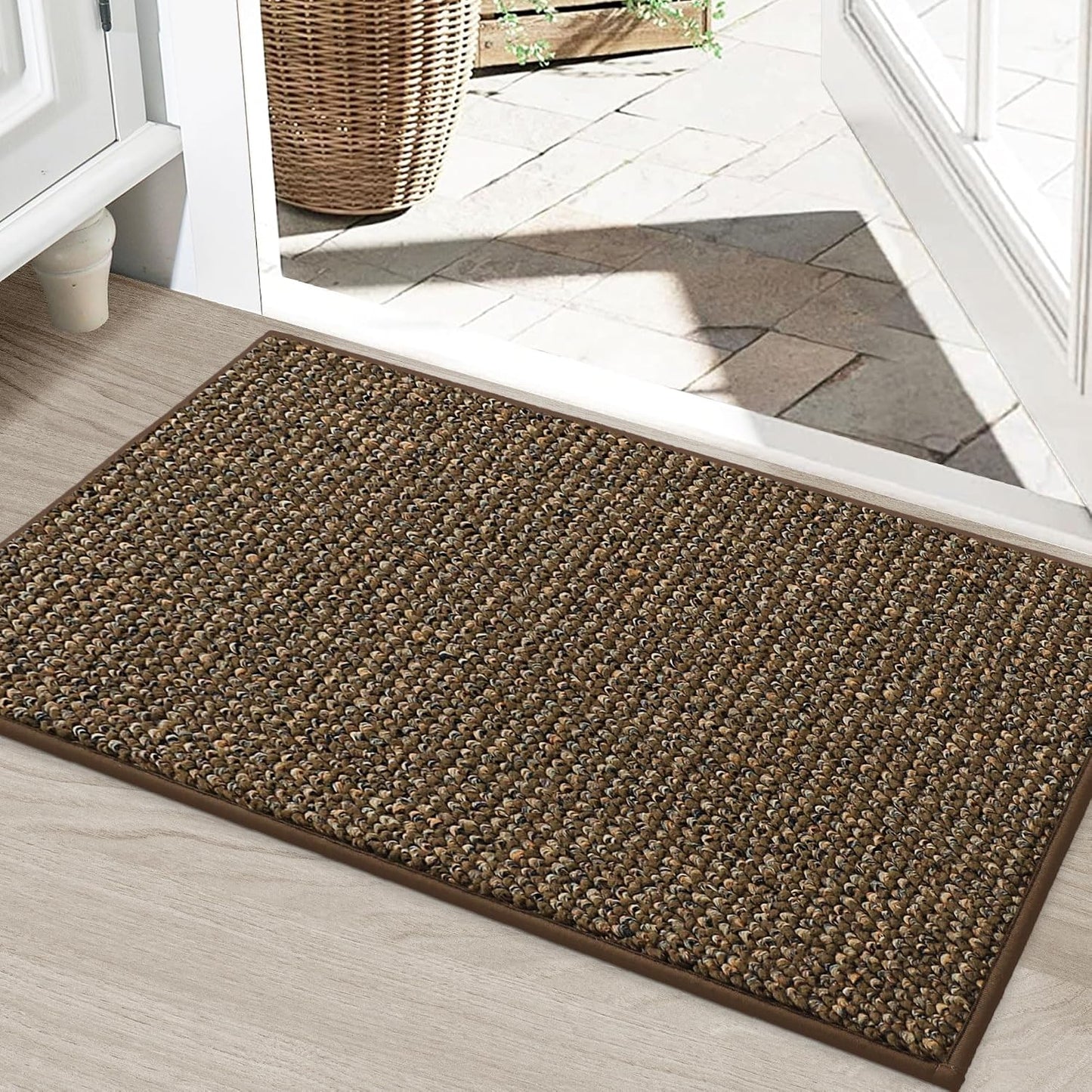 Tapete puerta Dirt Trapper 24x36pulg antiderrap marrón