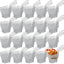 60 Pzas Cesta Cuadrada Papas Fritas con Asa Cromada