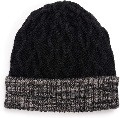 Gorro de Punto Trenzado para Hombre en Invierno