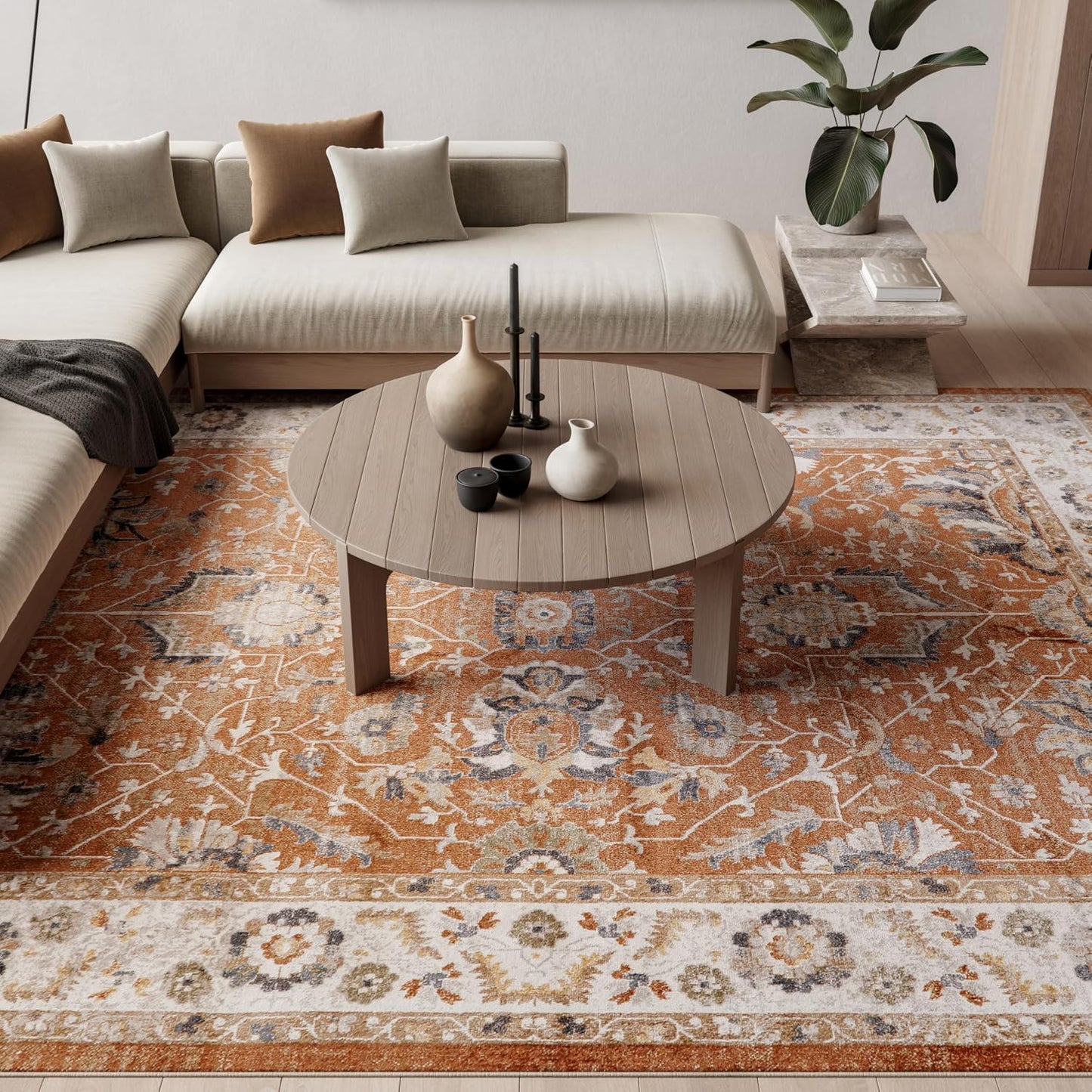 Alfombra lavable 9x12ft para dormitorio sala comedor