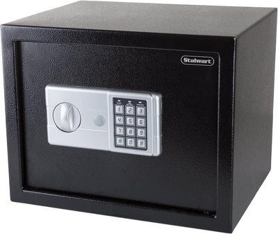 Caja fuerte electrónica acero negro 15x12x12"