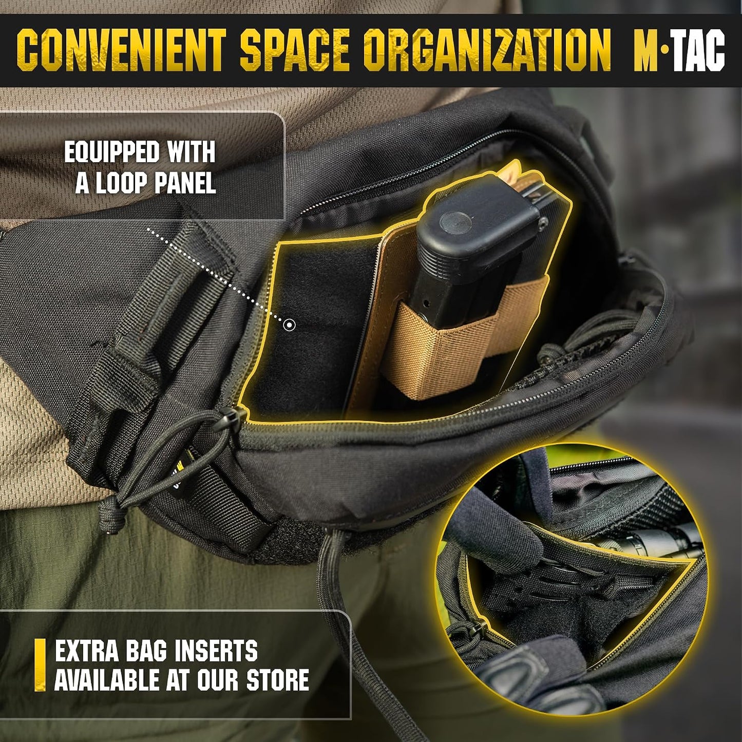 Riñonera táctica impermeable para hombre y mujer EDC