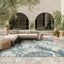 Alfombra azul marfil 7'10"x10'6" para dormitorio y sala