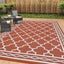 Alfombra exterior 8x10" impermeable plegable reversible