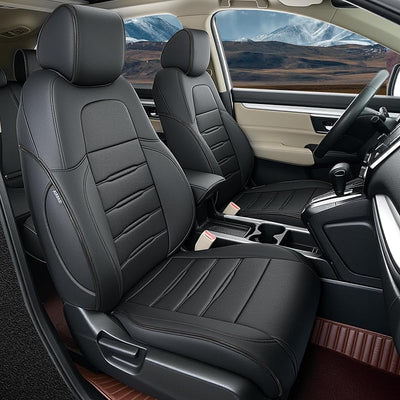 Fundas asiento piel sintética Honda CRV negro