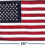 Bandera EE.UU. 12x18pulg nylon marino resistente ojales latón