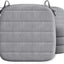 Set 4 cojines silla comedor antiderrap 16x17pulg gris