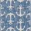 Alfombra rectangular Outdoor Coastal 2x2x3x1pulg azul/marfil