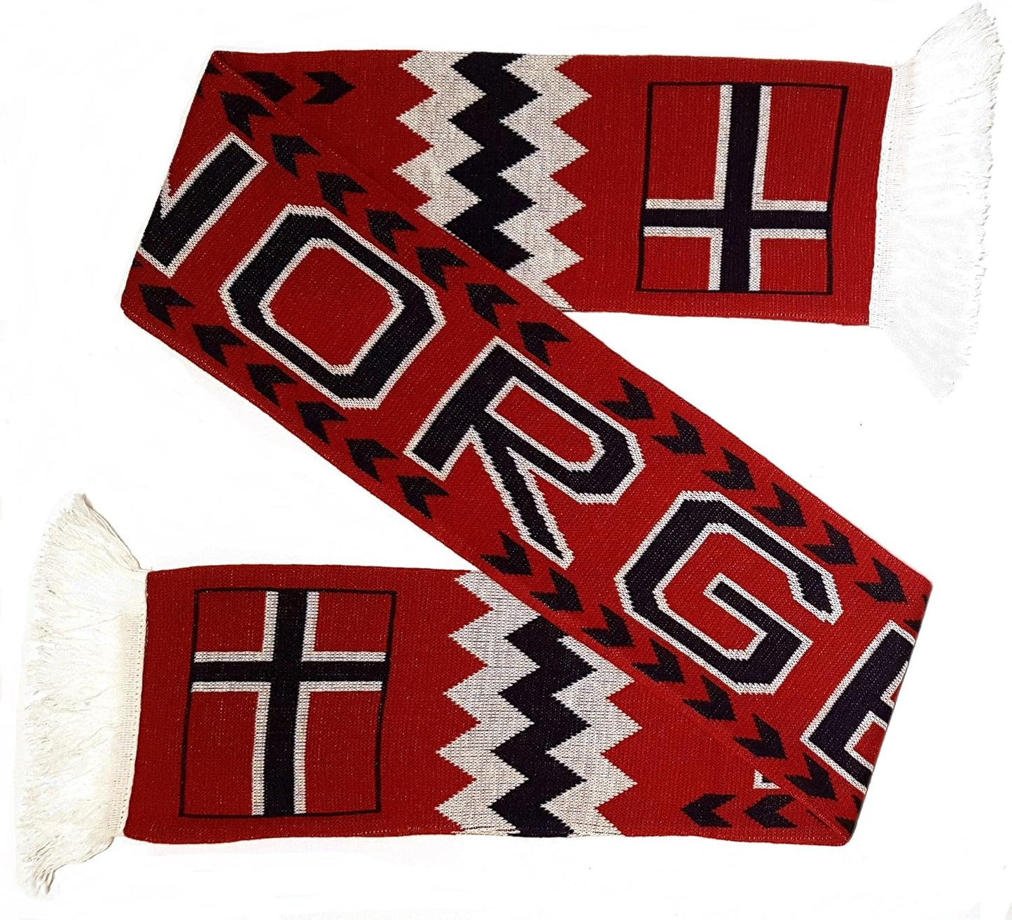 Bufanda de Punto Fútbol Noruega para Invierno con Estilo