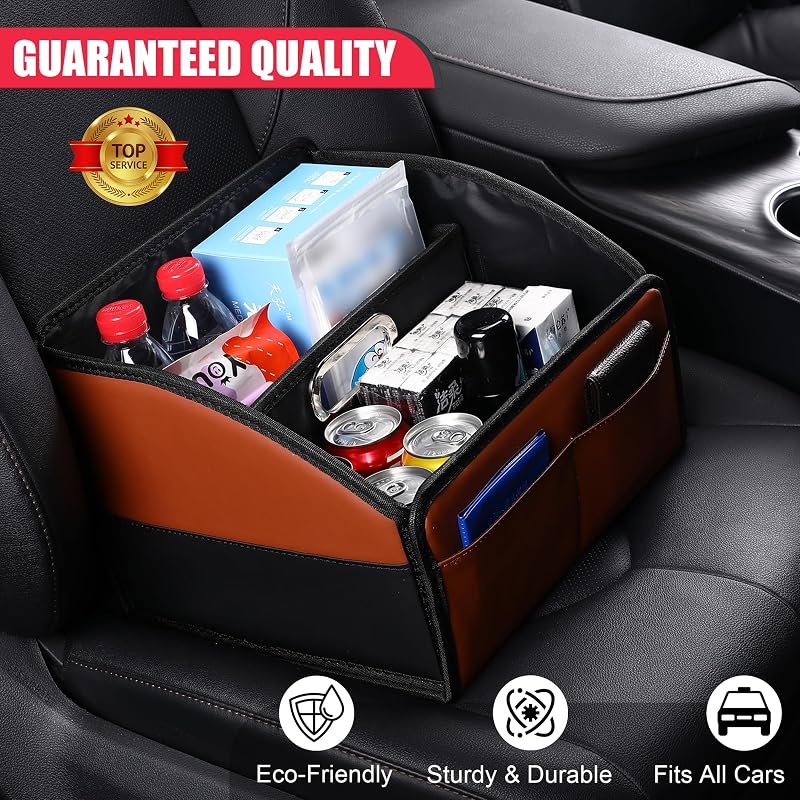 Organiz. asiento coche plegable correa antiderrap negro