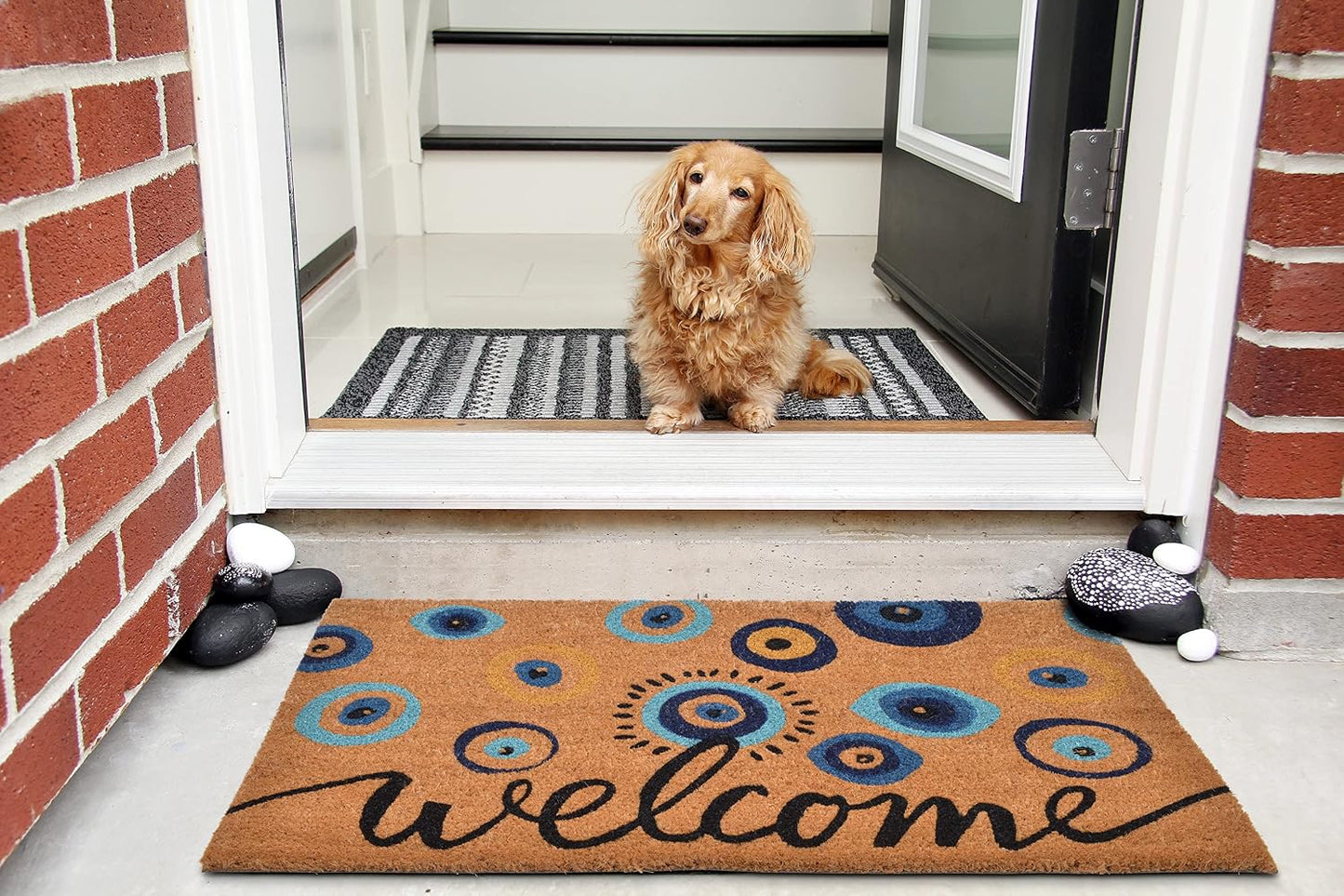 Alfombrillas para Puerta con Símbolo Evil Eye Decorativas