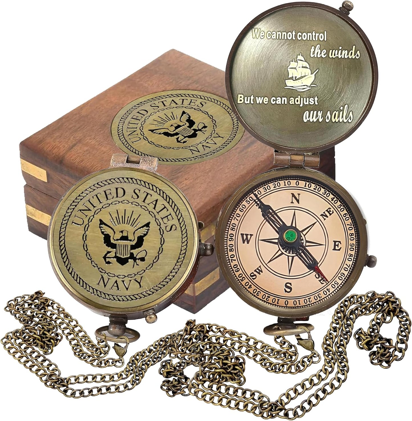 Brújula regalo para ejército, cuerpo de marina y bodas