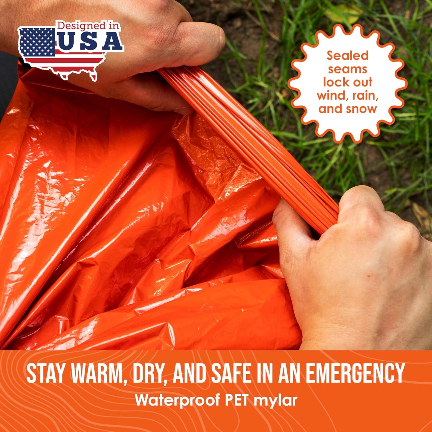 Bivy termico para emergencia con funda mylar