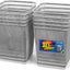 10 Botes Basura Metal Plateado 6gal Malla Antiderrap