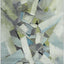 Alfombra 4x6ft patrón abstracto moderno verde y gris sala