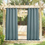 2 Cortinas patio exterior gris azulado resistentes al viento