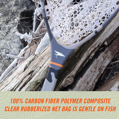 Red pesca fibra carbono titanio ligera duradera flotante