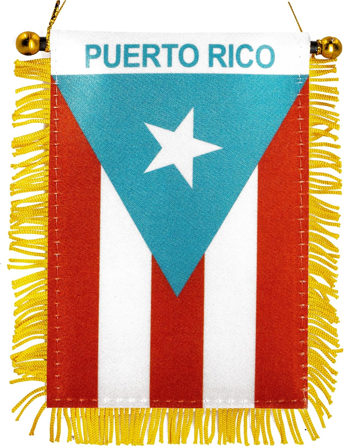 Bandera Puerto Rico azul 4x6" ventosa coche