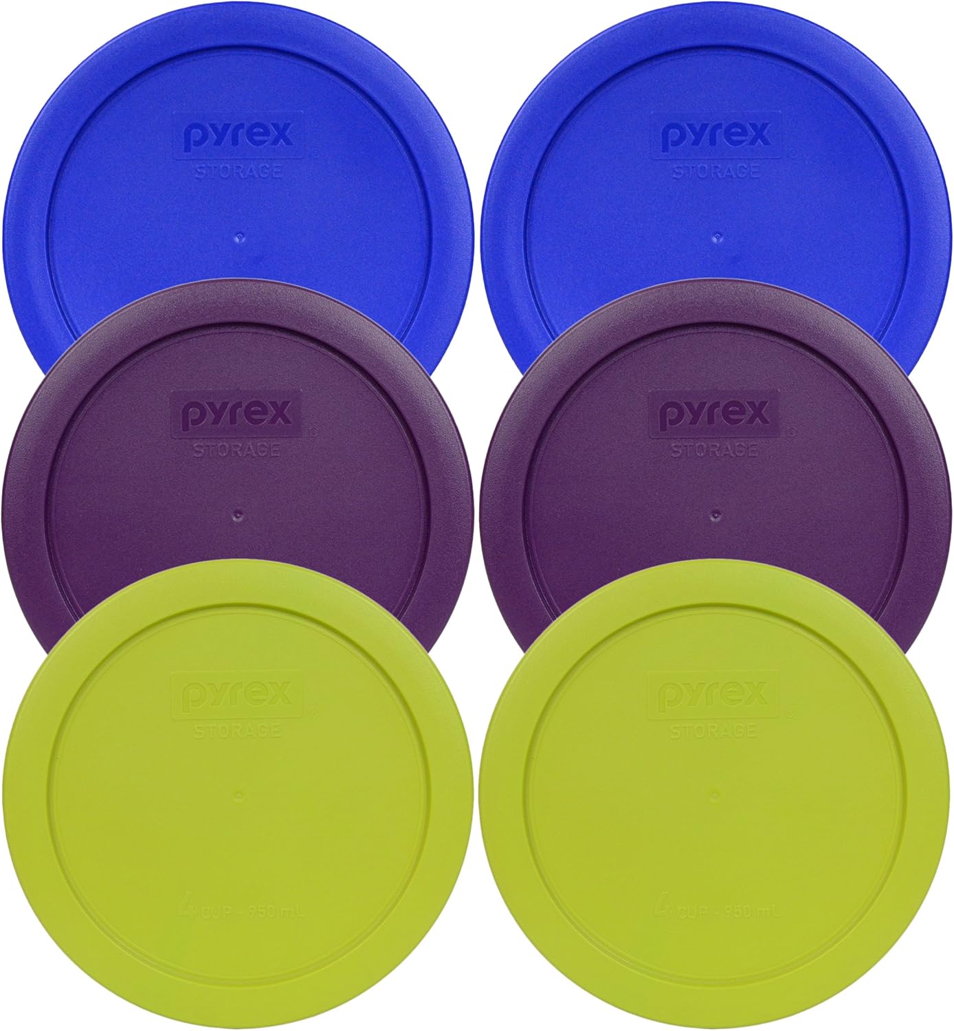 4 Tazas Edamame con Tapas Almacenamiento Alimentos Azul