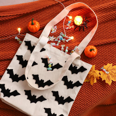 Bolsa Halloween 13x13.78pulg reutiliz. lona para niños