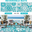 Alfombra exterior patio 9x12ft reversible plástico