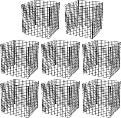 8 Protectores plantas alambre 14.8x14.8x15.7pulg jaula grande