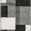 Alfombra felpa gruesa 9x12ft color negro contemporáneo