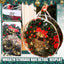 4 Contenedores Plástico 24" Almacenamiento Corona Navidad