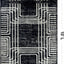 Alfombra geométrica blanco y negro sala dormitorio oficina