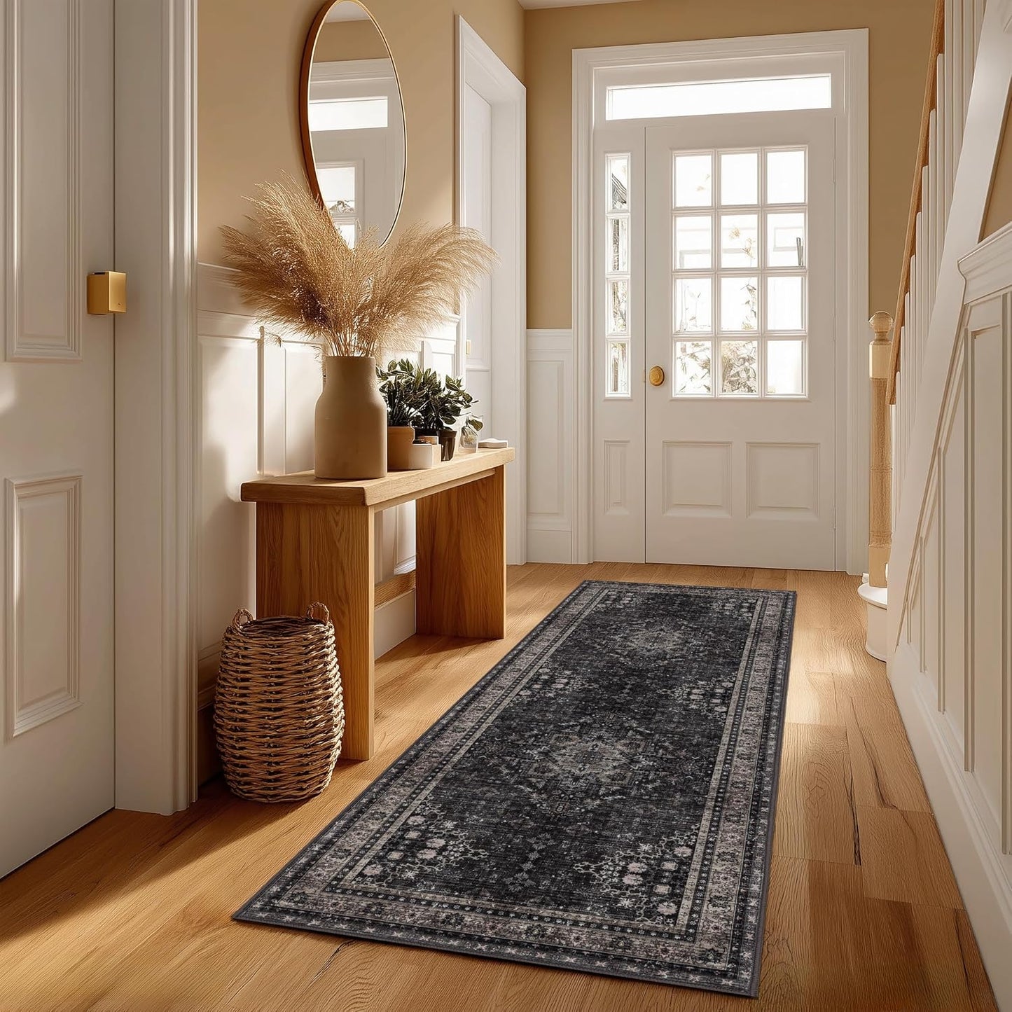 Alfombra felpa suave antideslizante plegable gris
