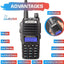 Radio UV-82 Baofeng 8W VHF/UHF 2800mAh batería
