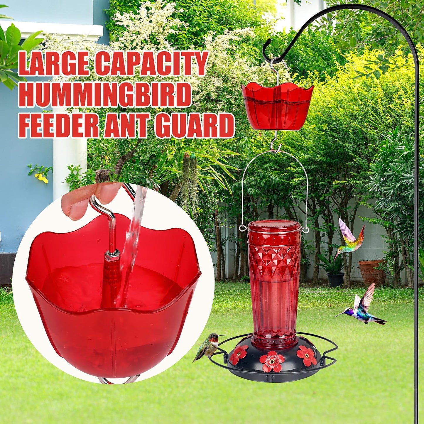 Foso hormigas para comedero colibríes 5oz resistente