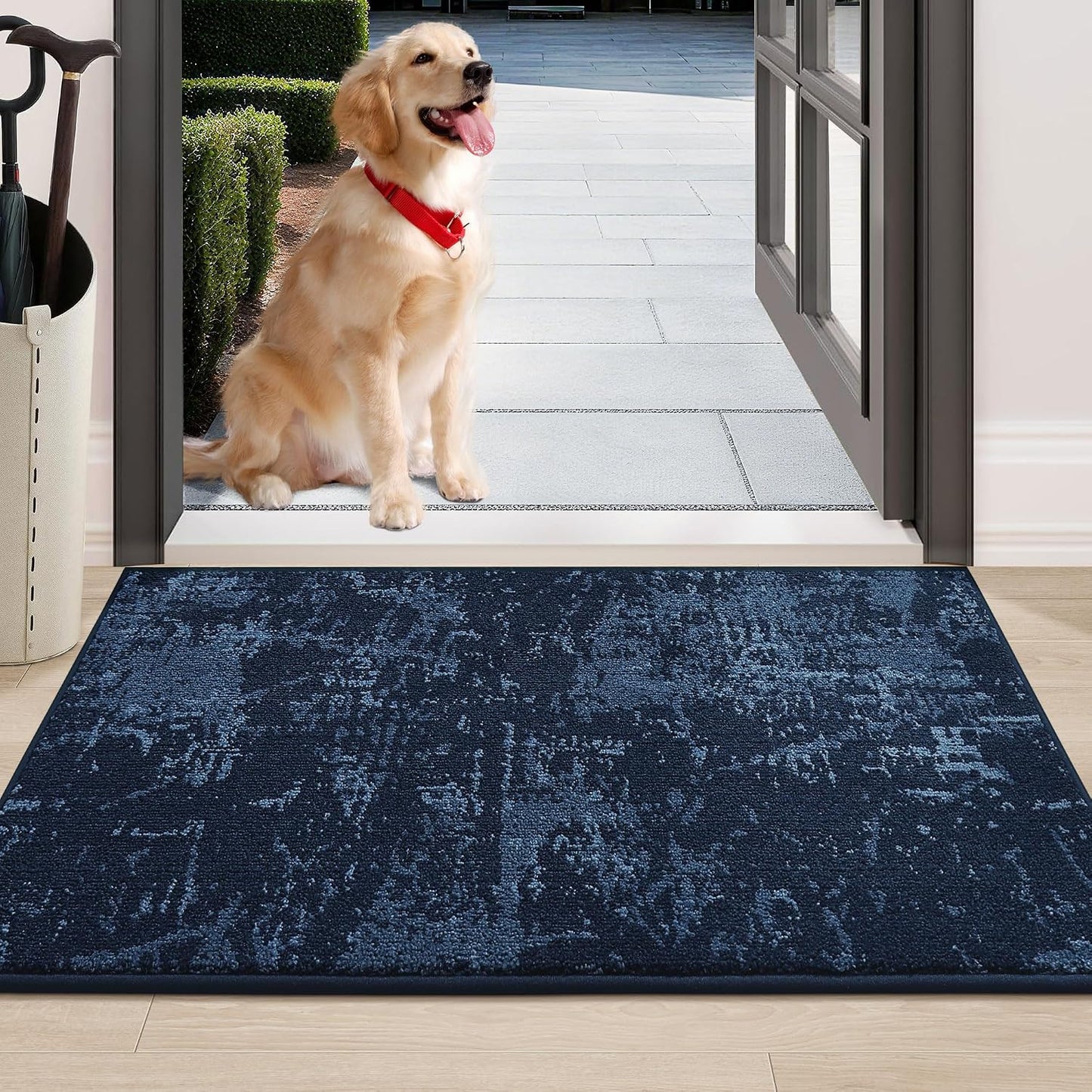 Tapete puerta perro 24x36pulg antiderrap lavable resistente