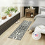 Alfombra antiderrap pasillo 1.8x5ft color gris