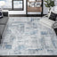 Alfombra abstracta moderna 5x7ft antiderrap para sala