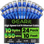 Pack 24 Cables Ethernet Cat6 3m Conectores Dorados 10Gbps