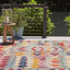 Alfombra rectangular 4x6ft multicolor borgoña