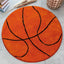 Alfombra deportiva baloncesto naranja 4ft dormitorio niños