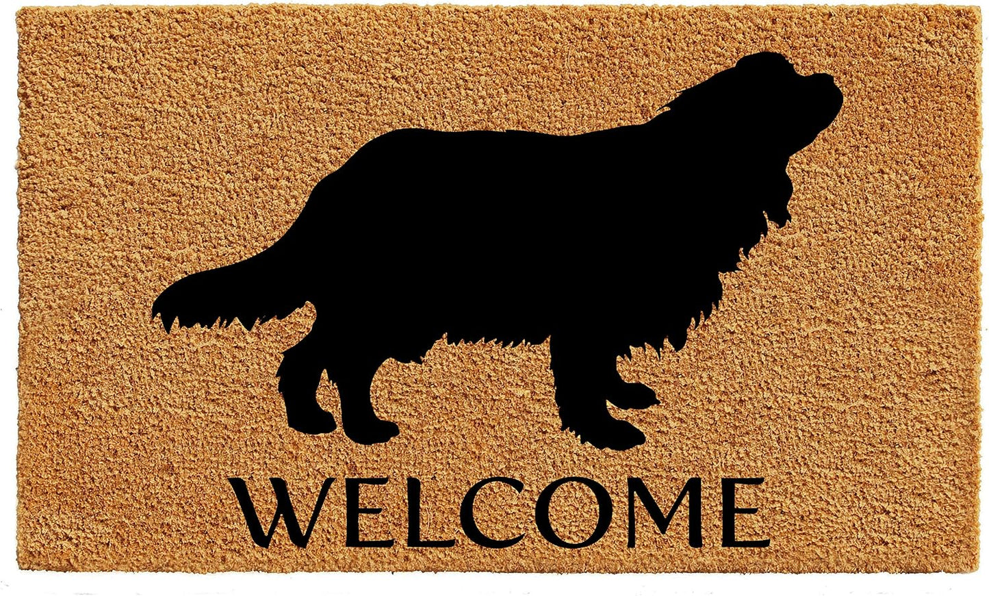 Felpudo Cavalier King Charles Spaniel 17x29" natural/negro