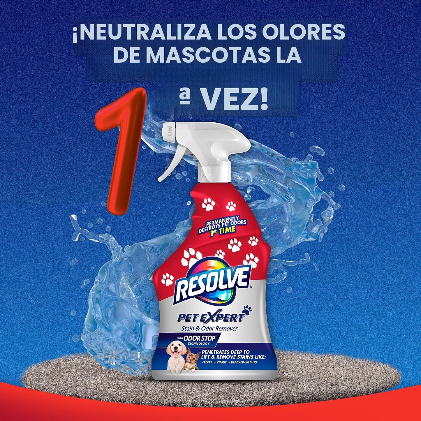 Quitamanchas animales para alfombras 22oz