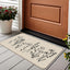 Tapete rústico flores 17x30" decorativo hogar patio