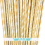 Pajitas papel marrón kraft rayas chevron 7.75pulg pack 100