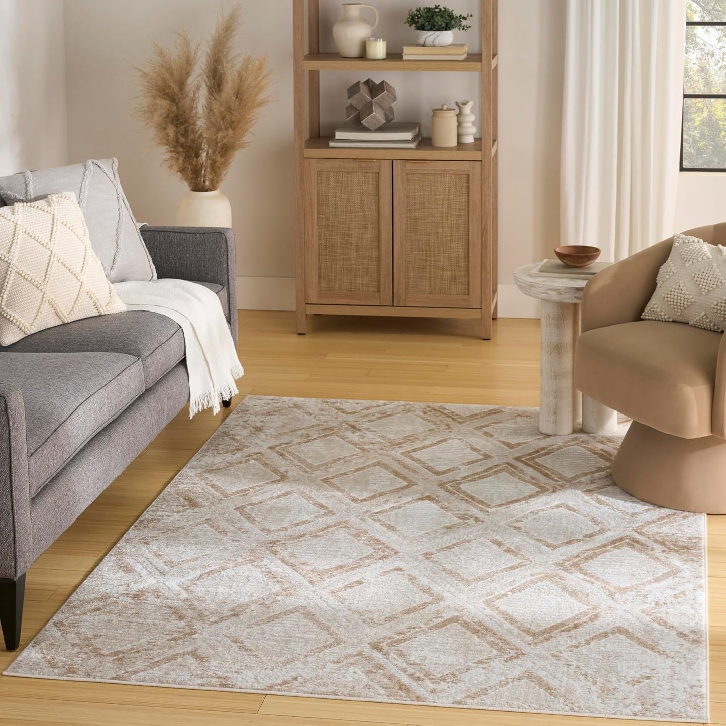 Alfombra 4x6ft fácil de limpiar para dormitorio y sala