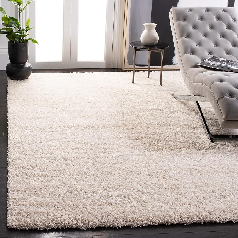 Alfombra sala dormitorio sin pelusa 8x10ft 2" color marfil