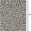 Alfombra área leopardo 6'1x9' gris claro