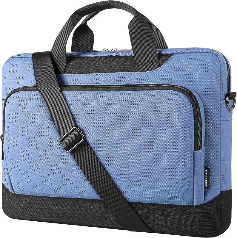 Maletín laptop 17-17.3 pulg azul impermeable oficina