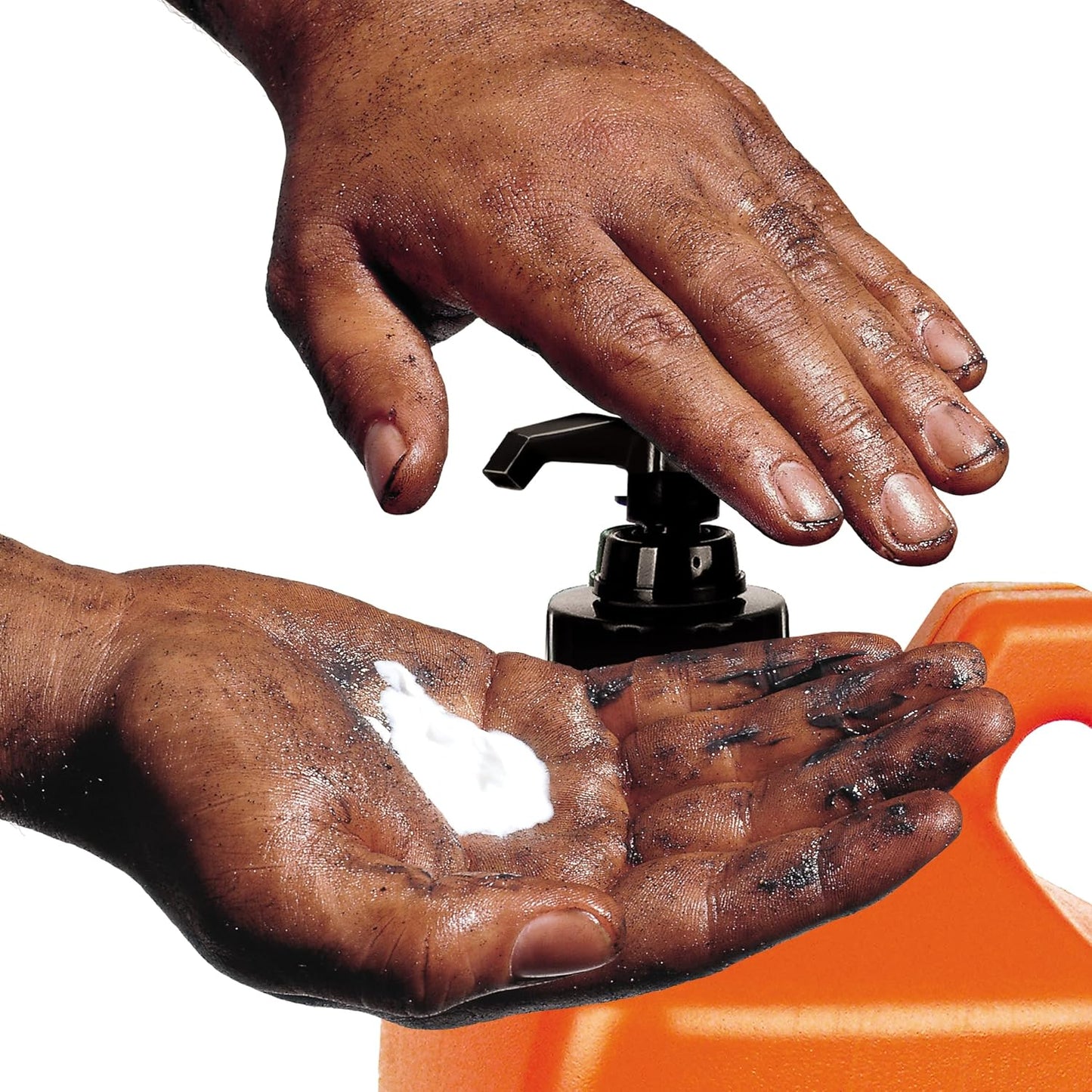 Jabón manos naranja con surtidor 1gal 4uds