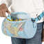 Bolsa red con cremallera tendedero tela transpirable azul
