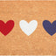 Felpudo corazones patrióticos 24x36pulg